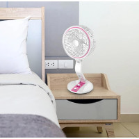 Портативний акумуляторний вентилятор Hurry Bolt HB-2019 з LED-підсвіткою